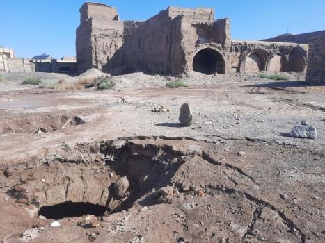 کشف یک حمام مفقود بعد از بارش های سیلابی