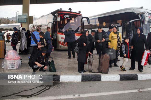 جابجایی بیشتر از ۷۰۰ هزار مسافر از پایانه های مسافربری مشهد