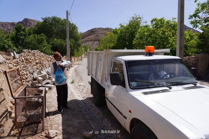 شروع تفکیک زباله در روستای قلعه بالای بیارجمند