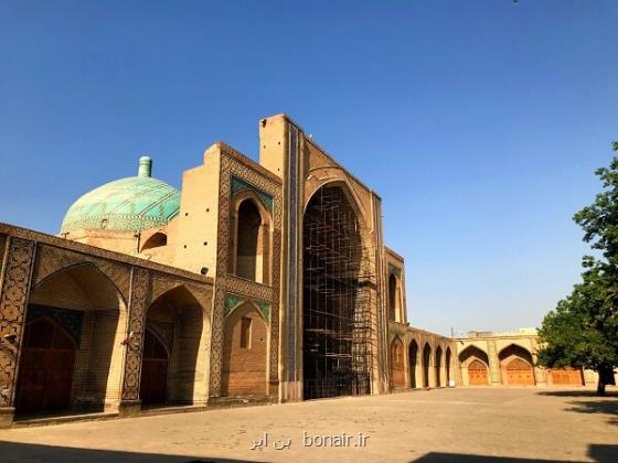 جمع آوری داربست های مسجد جامع عتیق بعد از ۱۵ سال