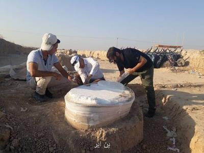 آخر فصل پنجم كاوش در جوبجی، انتقال آخرین تابوت مكشوف به محل امن